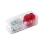 2 luzes para usar em bicicleta ou ao ar livre, em branco e vermelho cor multicolor