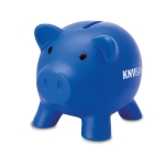 Mealheiro publicitário de porquinho Piggy cor azul vista principal