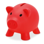 Mealheiro publicitário de porquinho Piggy cor vermelho