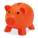 Mealheiro publicitário de porquinho Piggy cor cor-de-laranja