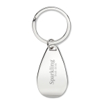 Porta-chaves abridor de garrafas, metálico e elegante Bottle cor prateado brilhante vista principal