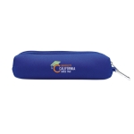 Estojo personalizado feito de espuma com mosquetão Click cor azul vista principal segunda vista