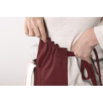 Avental de cozinha personalizado colorido com bolsos 190 g/m2 Topchef cor bordeaux segunda vista conjunto
