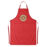 Avental de cozinha personalizado colorido com bolsos 190 g/m2 Topchef cor vermelho vista principal