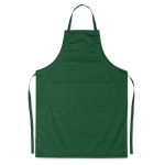 Avental de cozinha personalizado colorido com bolsos 190 g/m2 Topchef cor verde