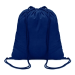 Mochila personalizada de algodão de 100 g/m² Eco Trend cor azul