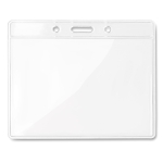 Porta-identificação transparente de 10 x 8 cm para publicidade Pass cor transparente