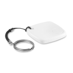 Localizador de chaves publicitário de plástico quadrado FindKey cor branco terceira vista