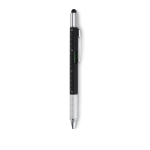 Caneta publicitária multifunções para construção PowerPen cor preto