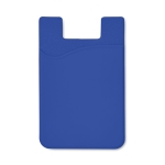 Porta-cartões personalizados de silicone com fita adesiva SilconCase cor azul real
