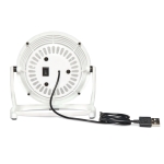Ventilador USB publicitário de design com cabo USB Vintage cor branco segunda vista