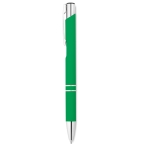 Canetas para empresas de metal com borracha e tinta azul Aster Matt cor verde