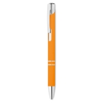 Canetas para empresas de metal com borracha e tinta azul Aster Matt cor cor-de-laranja segunda vista
