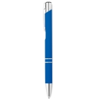 Canetas para empresas de metal com borracha e tinta azul Aster Matt cor azul real