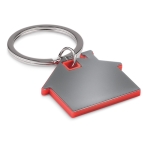 Porta-chaves em forma de casa com um toque colorido Home cor vermelho