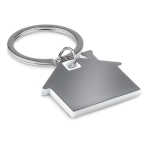 Porta-chaves em forma de casa com um toque colorido Home cor branco