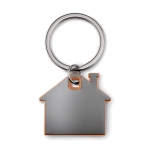 Porta-chaves em forma de casa com um toque colorido Home cor cor-de-laranja segunda vista