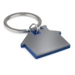 Porta-chaves em forma de casa com um toque colorido Home cor azul real
