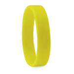 Pulseiras de silicone personalizadas entrega 68 dias Regular Express cor amarelo