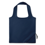 Saco de tecido personalizados dobráveis de poliéster 210D Strawberry cor azul