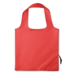 Saco de tecido personalizados dobráveis de poliéster 210D Strawberry cor vermelho