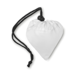 Saco de tecido personalizados dobráveis de poliéster 210D Strawberry cor branco segunda vista