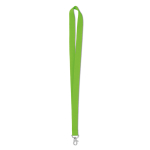 Lanyard personalizado barato de 2 cm com fecho mosquetão BasicStyle cor verde maçã