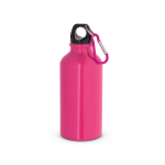 Garrafa de alumínio pequena em cores brilhantes 400 ml cor cor-de-rosa