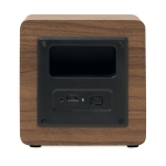 Altifalantes de madeira promocionais baratos com amplificador Eco Mini cor castanho terceira vista