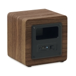 Altifalantes de madeira promocionais baratos com amplificador Eco Mini cor castanho quarta vista
