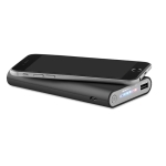 Powerbank sem fios com acabamento em borracha de 8.000 mAh Wireless cor preto segunda vista