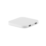 Carregador para telemóvel sem fios de design quadrado ChargePad cor branco