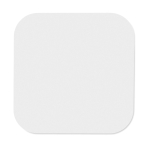 Carregador para telemóvel sem fios de design quadrado ChargePad cor branco sexta vista