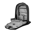 Mochila tiracolo para portátil de 13'' e com porta USB Energize cor preto sétima vista
