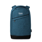 Mochila tiracolo para portátil de 13'' e com porta USB Energize cor azul vista principal quinta vista