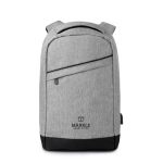 Mochila tiracolo para portátil de 13'' e com porta USB Energize cor cinzento vista principal quinta vista