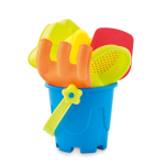 Balde de praia com 4 acessórios para crianças Jogo Praia Junior cor multicolor