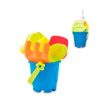 Balde de praia com 4 acessórios para crianças Jogo Praia Junior cor multicolor vista principal