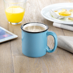 Canecas com logo baratas estilo vintage, coloridas, 240ml Vintage cor azul vista conjunto