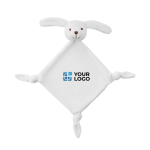 Mantinha publicitária para bebé e merchandising DouDou Animals cor branco vista principal