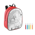 Mochila ColorTime cor vermelho terceira vista