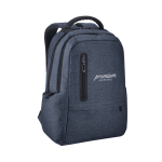 Mochila para portátil com apoio acolchoado 17'' PowerTech cor azul imagem com logo