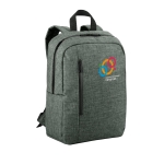 Mochilas para empresas para portátil de 14'' de qualidade GreyStone cor cinzento imagem com logo