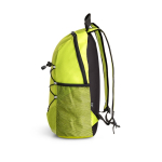 Mochila de viagem com bolsos de rede e alças acolchoadas Trekking cor verde-claro terceira vista