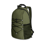 Mochila de viagem com bolsos de rede e alças acolchoadas Trekking cor verde-escuro