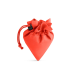 Saco de compras personalizado dobrável de poliéster 190T Raspberry cor vermelho