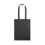 Saco de non-woven termo-selado com alças compridas de 80g/m2 cor preto