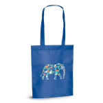 Saco de non-woven termo-selado com alças compridas de 80g/m2 imagem com logo