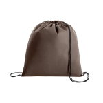 Mochilas personalizadas baratas em non-woven 80 g/m2 Downtown cor castanho