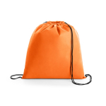 Mochilas personalizadas baratas em non-woven 80 g/m2 Downtown cor cor-de-laranja